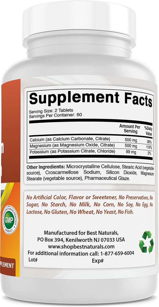 Calcium Magnesium Potassium & Iron 65 mg