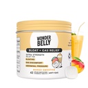 Wonderbelly Bloat + Gas Relief, Extra Strength Chewable Tablets, with 125 mg Simethicone, No Talc or Dye, Mango Smoothie, 42 Count