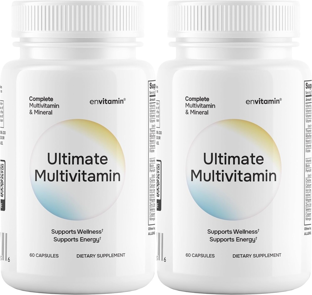 Ultimate Multivitamin Multimineral and Superfood with 42 Fruit and Vegetable Blend, 60 Count (Ultimate 2 Pack)