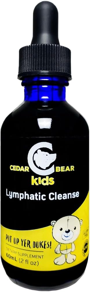 Cedar Bear Lymphatic Cleanse for Kids - Liquid Herbal Supplement That Supports Healthy Lymphatic & Immune Function 2 fl oz (Pack of 1)