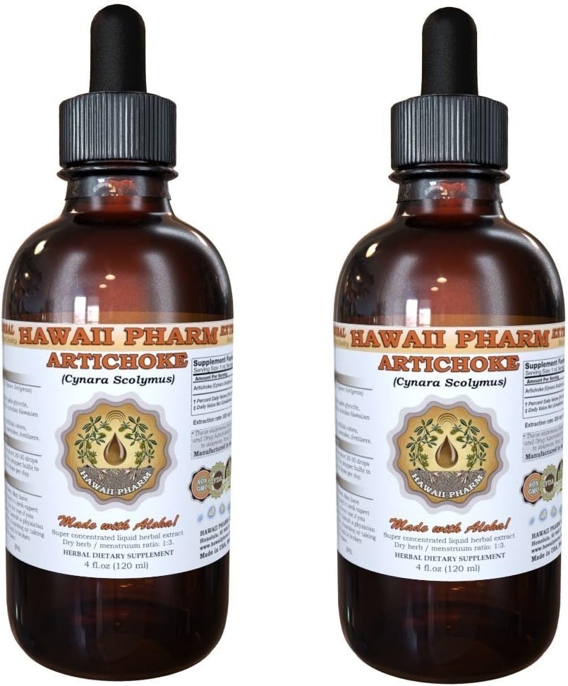 Artichoke Liquid Extract, Organic Artichoke (Cynara scolymus) Tincture 2x2 oz