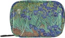 Naanle Irises Van Gogh 7 Day Pill Case Bag Travel Pill Organizer with Zipper Portable Weekly Case Compact Size for Vitamin Supplement Holder
