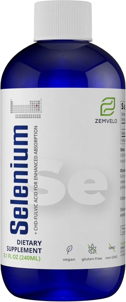 Liquid Ionic Selenium | 3 Month Supply | Longevity and Wellness | Adult Healthy Aging Supplement | Supports Immune System