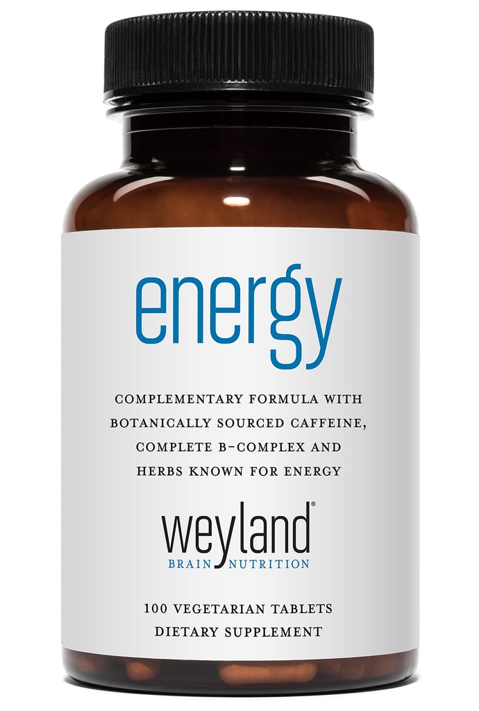 Energy | Complimentary Formula w/Botanically Sourced Caffeine | Complete B-Complex & Energy Supportive Herbs