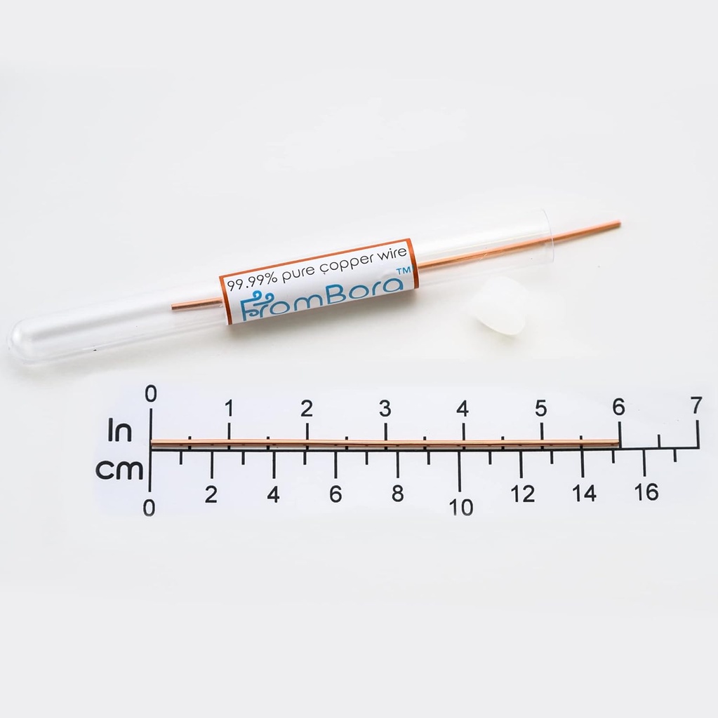Colloidal Copper Wire - Pair of 10-Gauge 6" Wires for Reliable Colloidal Copper Water Production