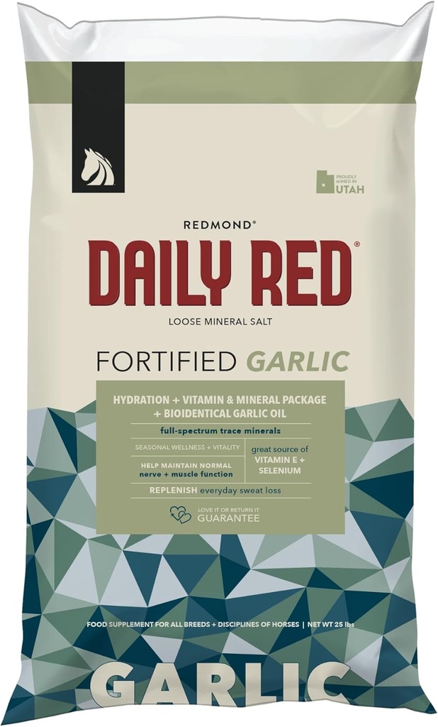 Redmond Daily Red | Horse Vitamins and Minerals Supplement - 25 LB Bag