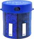 XL Supplement Pill Dispenser Bottle, 7 Compartment, Labels, Easy Open, Anti-Mixing, UV Protected Organizer, Extra Large Monthly Vitamin, Monster Fit Medication Holder (Cobalt Blue, Large)