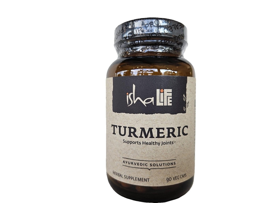 ISHA Turmeric Herbal Supplement 990 mg - 90 Vegetarian Capsules, Non-GMO, Gluten Free…