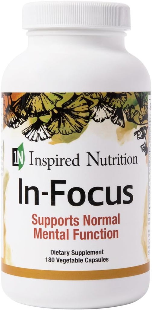 in-Focus - Supports Mental Clarity - No Caffeine - 180 Capsules