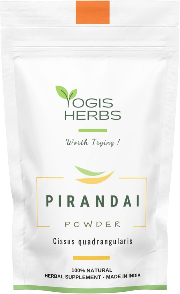 Pirandai Powder (Cissus quadrangularis) – Herbal Supplement (3.5 Ounce)