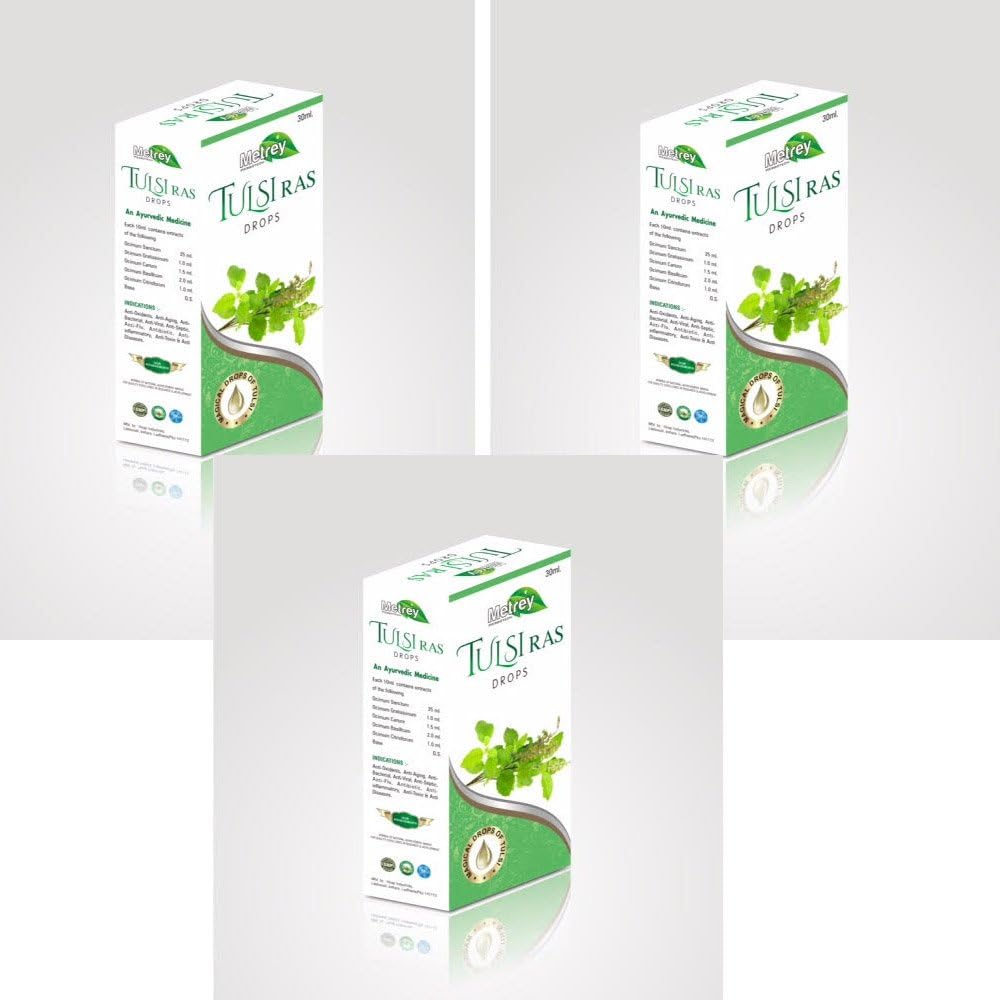 Metrey Tulsi Ras Drops pack of 3 ( 3 *30 ml)