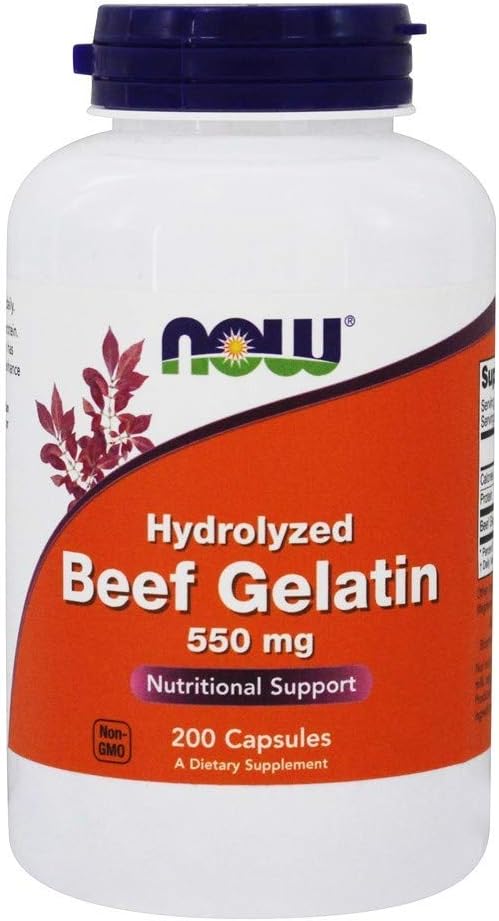 Now Foods: Beef Gelatin Hydrolyzed, 200 caps