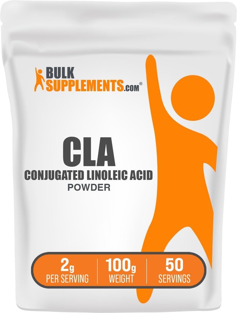 BulkSupplements.com Conjugated Linoleic Acid Powder - CLA Supplement, Nutritional Supplement - Gluten Free, 2g Per Serving, 100g (3.5 oz) (Pack of 1)