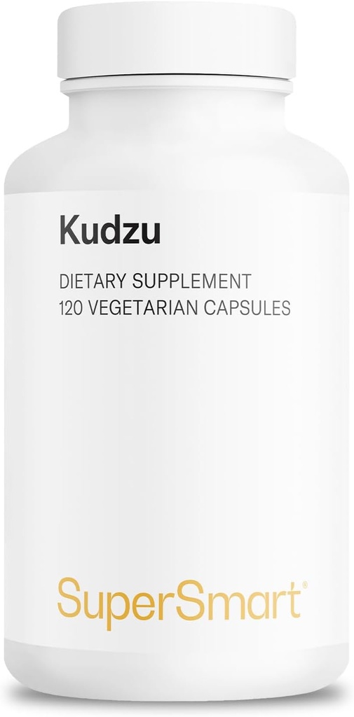 Supersmart - Kudzu Extract 500 mg Full Spectrum - Powerful Herbal Extract Antioxidant | Non-GMO & Gluten Free - 120 Vegetarian Capsules