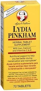 Lydia Pinkham Herbal Tablet Supplement 72 Tablets (PACK OF 2)