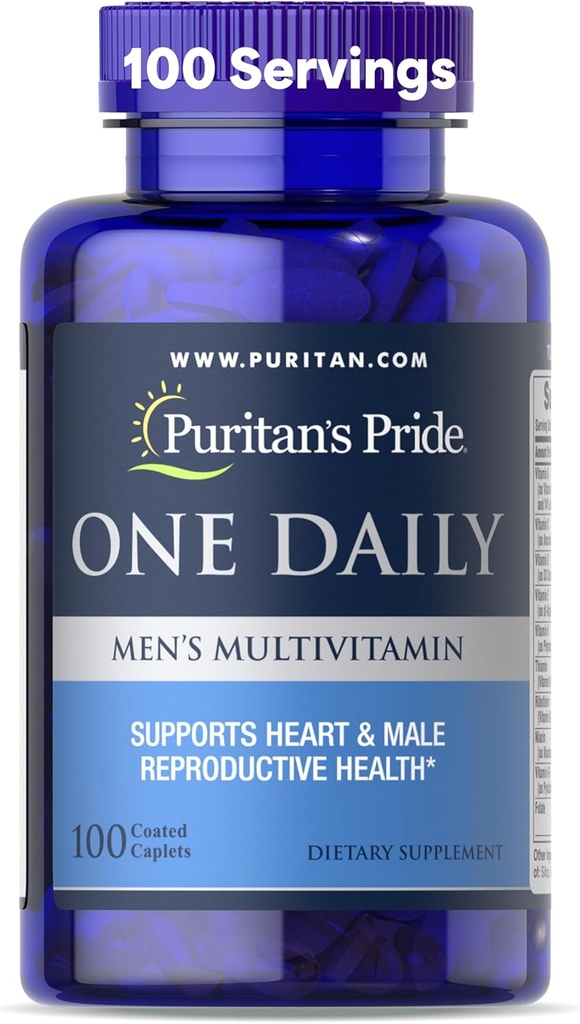 [BRSWIZQ3OV7QICTC] Puritan's Pride One Daily Men's Multivitamin-100 Caplets