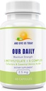 Our Daily Vites L-Methylfolate B Complex Cofactors & Essential Amino Acids (2.5mg) - Active Folate, Methylated B12 Methylcobalamin, B6 and Glycine - 60 Count