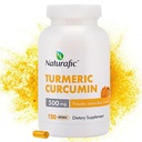 Turmeric Curcumin with Piperine Capsules - 500mg per Capsule,120 Count - Supplement with Black Pepper for Enhanced Absorption Non-GMO, Gluten-Free