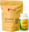 Rachel's Tea and Candida Support: 30 Day Supply Turmeric, Wild Yam, Ginger, Peppermint, Fennel, Slippery Elm + Candida Support Capsules