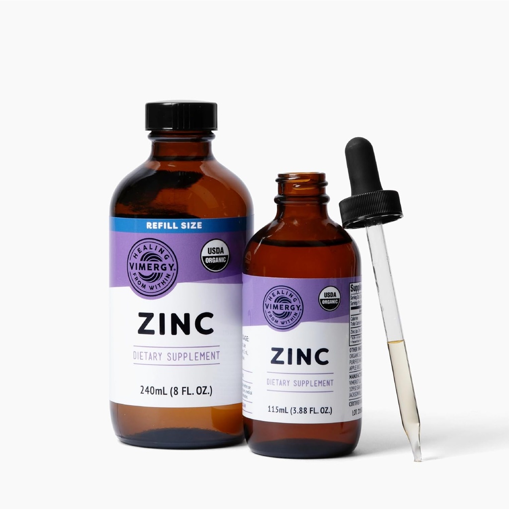 Vimergy Zinc 115 mL and Zinc Refill 240 mL - Bundle