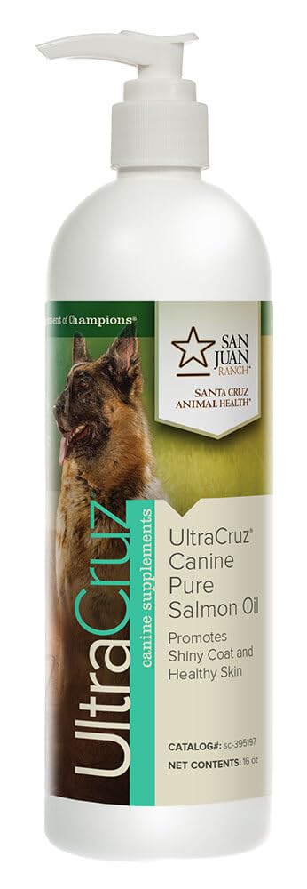 UltraCruz-sc-395197 Canine Pure Salmon Oil Supplement for Dogs, 16 oz