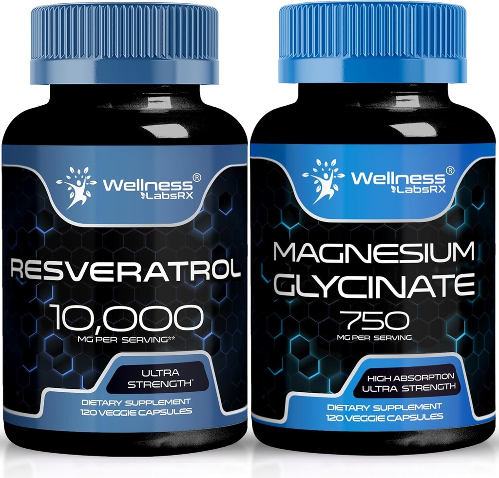 Resveratrol Capsules 10000 - Magnesium Glycinate Capsules