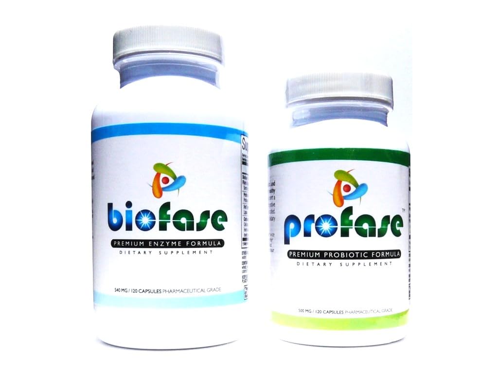Biofase-Enzyme & Profase-Probiotic Kit - Biofilm Defense, Supports Healthy Digestion & Your Flora Balance - Small Kit