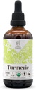 Turmeric USDA Organic Alcohol-Free Extract | Dietary Supplement, High-Potency Tincture | Natural Certified Organic Turmeric (Curcuma Longa) Dried Root (4 oz)