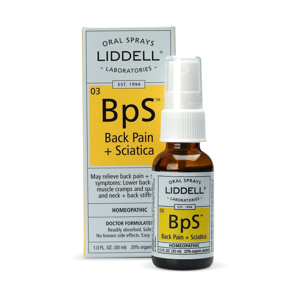 Liddell Homeopathic Back Pain Spray, 1 Ounce