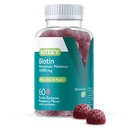 Viteey Biotin Gummies - 10,000 mcg - 60 Count | for Hair Skin and Nails - Biotin for Hair Growth Gummies - Vegan, Gluten-Free, Non-GMO