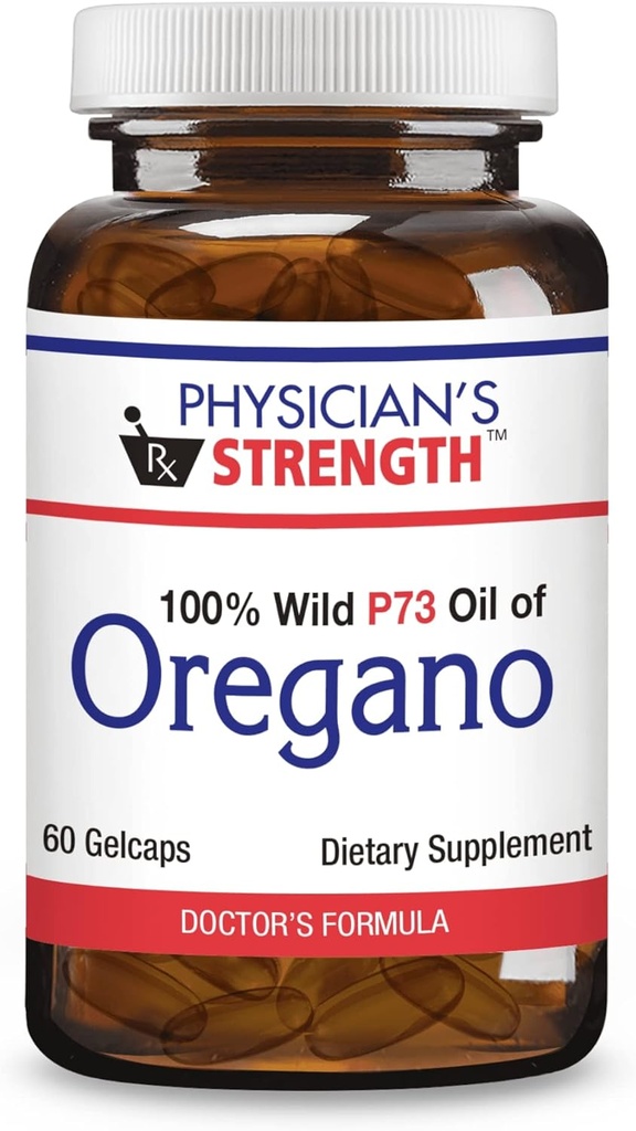 Physician's Strength Wild Oil of Oregano - 60 Gelcaps - Non-GMO - 60 Servings