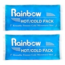 Soft Ice Packs Reusable Gel Pack 2, Hot and Cold Gel Ice Packs for Injuries, Headaches, Joint Pain Relief, Comfort Ice Pack Flexible Therapy on Neck, Ankle, Knee, Leg, Shoulder, Elbow, Wrist, Feet