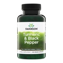 Swanson Premium Turmeric & Black Pepper Antioxidant Supplement for Active Adults Seeking Joint, Digestion, and Circulation Support - Non-GMO, Organic (90 Vegan Capsules, 2 Pack)