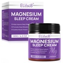 Magnesium Cream for Sleep - Enriched with Almond Oil, Lavender, and Vitamin E for Deep Relaxation - Natural Magnesium Lotion for Skin Nourishment and Quick Absorption - Lavender