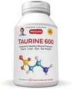 ANDREW LESSMAN Taurine 600-60 Capsules - Supports Healthy Blood Pressure, Heart, Liver, Eye and Ear Health. Pure, High Potency Source of The Amino Acid Taurine. No Additives