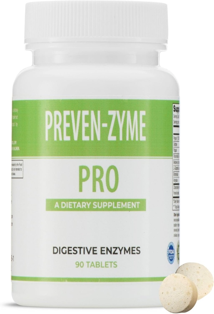 Prevenzyme Pro Digestive Enzyme Supplement (90 Tabs) by Legere Pharmaceuticals for ES Global
