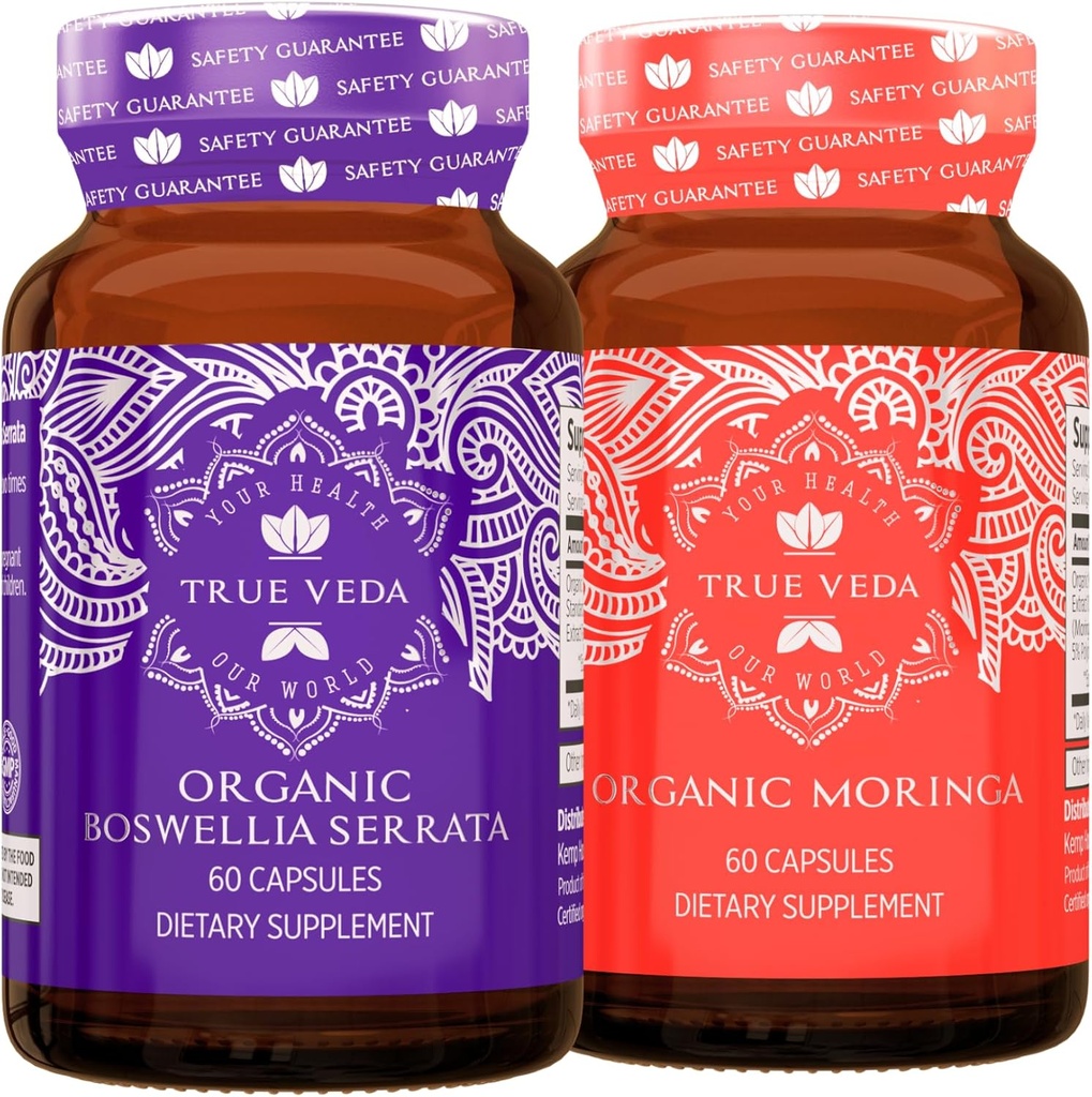 Boost Bundle USDA Organic | Multi-Award-Winning | Boswellia Serrata | Moringa Capsules