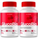 GlucoBio Capsules, Official GlucoBio Support Supplement Pills - Maximum Strength Ingredients, GlucoBio Health & Wellness Capsules, Gluco Bio Capsules Reviews (2 Pack)