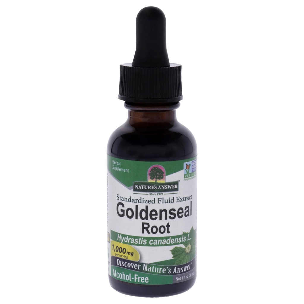 Nature's Answer Goldenseal Root | Herbal Supplement | Supports A Healthy Immune System | Gluten-Free & Alcohol-Free 1oz