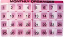 31 Day Pill Organizer | 1 per Day, 4 Week, 31 Compartments + Storage Monthly Pill Organizer | Includes Tray and 8 Removable compartments