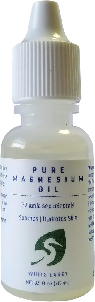 White Egret Pure Magnesium Oil, 0.5 oz