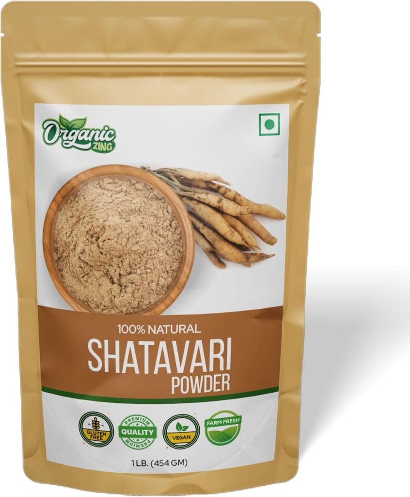 Organic Shatavari Powder for Health 16 oz (454 gram) Pack of 1