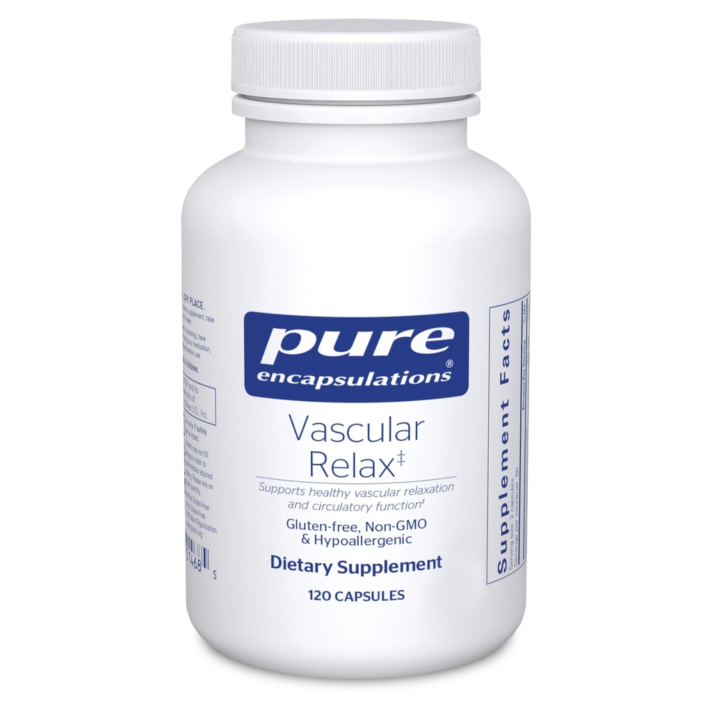 Pure Encapsulations Vascular Relax | Hypoallergenic Combination for Healthy Vascular Relaxation and Overall Circulatory Health | 120 Capsules
