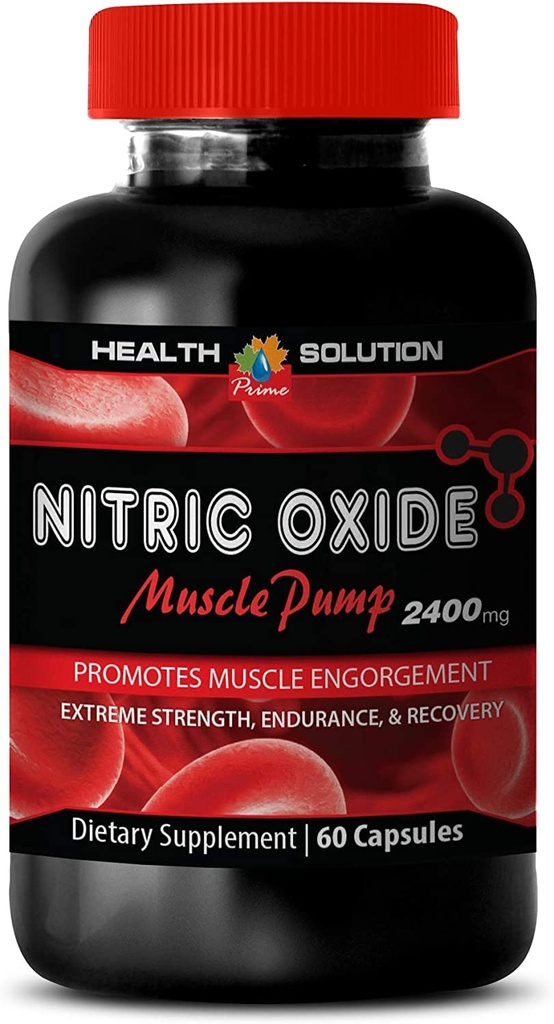 Muscle Pump pre Workout - Nitric Oxide 2400mg Muscle Pump, Extreme Strength - Nitric Oxide Supplements Natural, Nitric Oxide Pills for Men, Nitric Oxide Booster for Men, Nitric Oxide, 1B 60 Capsules