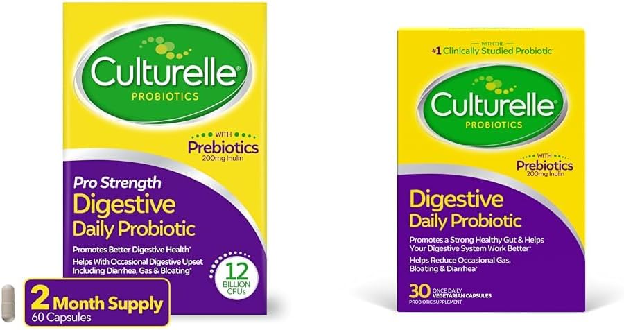 Culturelle Pro Strength Daily Probiotic Digestive Health Capsules 60 Count Daily Probiotic Capsules Digestive Health 30 Count