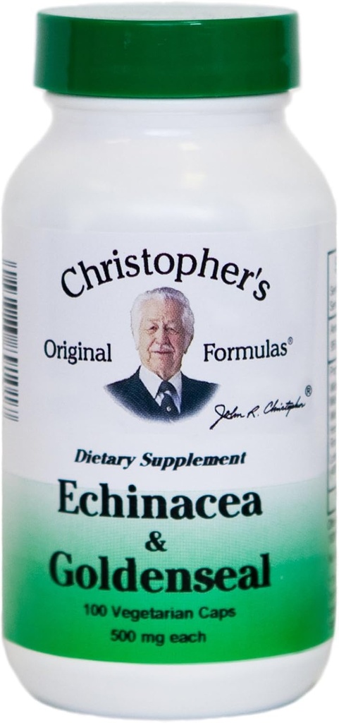 Christopher's Original Formulas Echinacea and Goldenseal - 100 Vegetarian Capsules