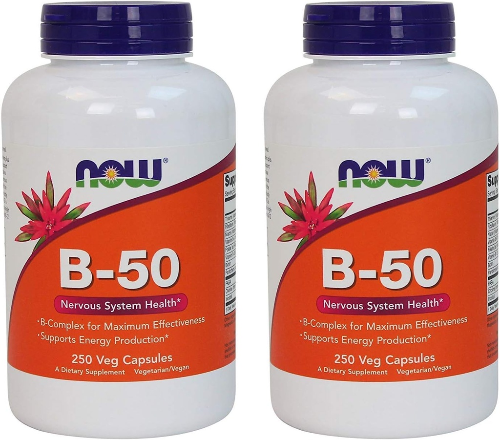 Now Foods, B-50, 250 Veg Capsules (pack of 2)