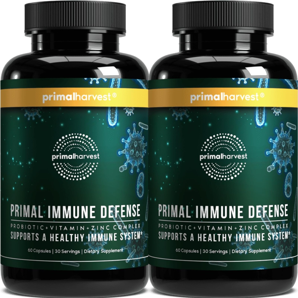 Primal Harvest Immune Defense - Daily Supplement, Gluten & Soy Free