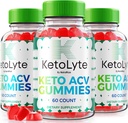 NutraRize (Pack of 3 KetoLyte Keto ACV Gummies, Advanced Formula, Keto Apple Cider Vinegar 1000MG Supplement, All Natural Keto ACV Vitamins, Official Keto Lyte Reviews (180 Gummies)