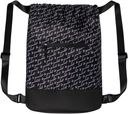 Flex Cinch Drawstring Gym Bag for Women with Graphic Designs | Durable Lightweight Gym Cinch Bags | Great for Gym Bag, Traveling, and Overnights | Black/White - Be Yourself